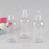 250ml 300ml Round Plastic PET Empty Skin Care Packaging Transparent Empty Men Cream Pump Bottles