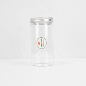 Manufacturer Commercial Food Grade Empty Plastic Cylinder Apothecary Spices Jar for Nuts