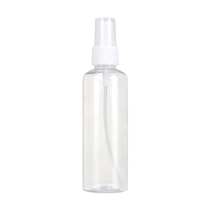 Custom Hotel 100ml PET Round Empty Transparent Sprayer Perfume Water Travel Bottle