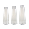 New Empty Transparent Clear Pet 200ml 300ml 450mlportable Tall Flat Square Shape Plastic Juice Bottle