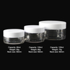 Empty Clear Round Plastic Cosmetic Bottle Jars for Hair Cream Skin Care Body Lotion Hair Shampoo Showel Gel