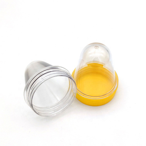 60 Mm Neck Bottles 25 Grams Preform Making Jar Clear Pet Plastic Container with Lid