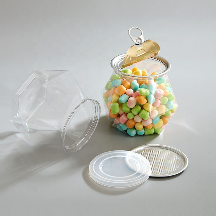 Reusable Food Storage Mini Plastic Season Jar 500ml Mini Bottle Condiment for Grains