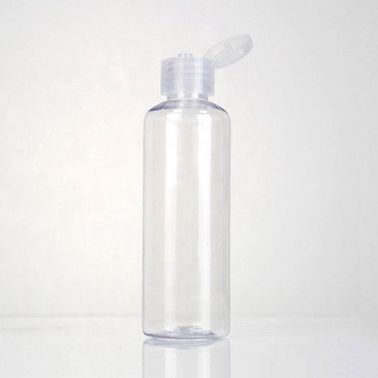 Hotel Transparent Round Empty Pump Spray Custom Size PET Portable Travel Bottle
