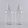 Travel Hotel Packaging Round Plastic PET Pump Empty Eco Friendly Squeeze Skincare Clear Bottles