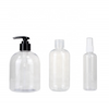 Hand Sanitiser Clear Round Empty PET Plastic 300ml Shampoo Bottle with Flip Top Cap for Lotion
