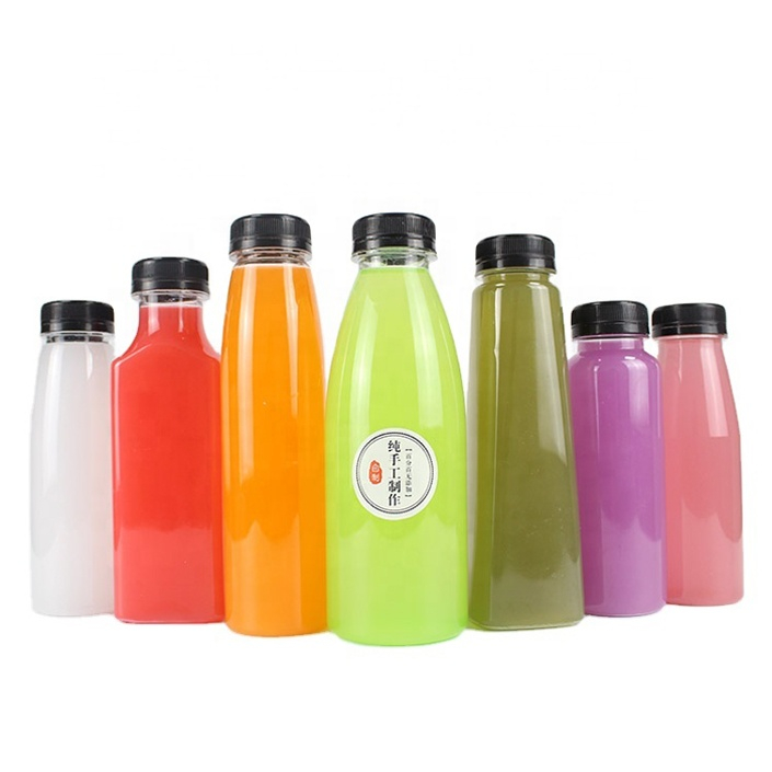 Classic Design Popular Drink Shop Custom 100ml 420ml Plastic Round Probiotic Mango Juice Bottle