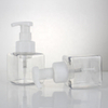 Factory Direct Sale Wholesale Plastic Square 250ml 500ml White Clear Mousse Soap Shampoo Foaming Pump Bottle