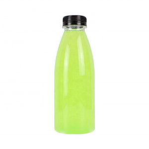Customizable Empty Milk Tea Coffee Beverage Fruit Juice Wholesale 500ml Water Clear Plastic Bottle