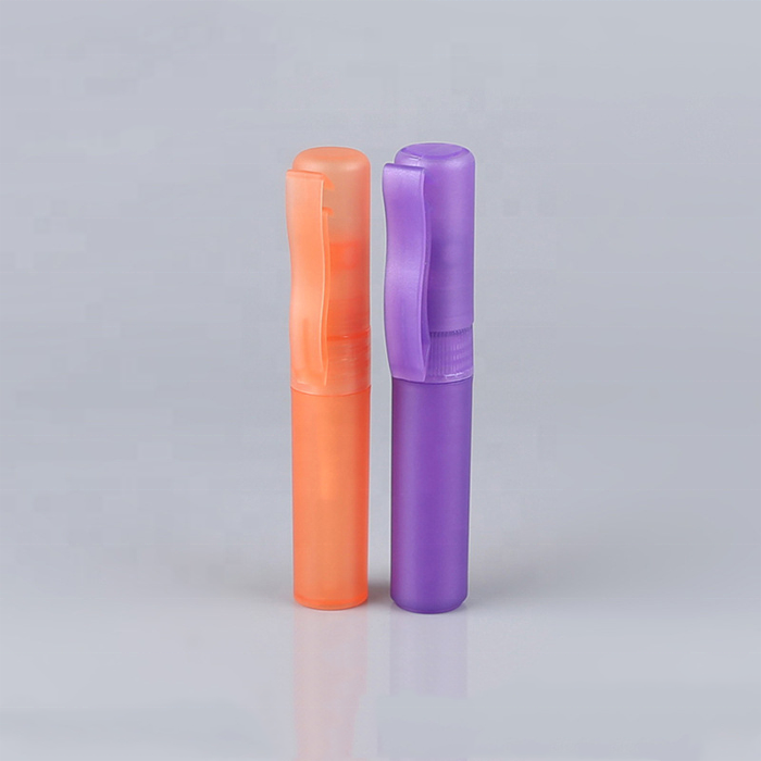 Pen 5ml Mini Refillable Travel Portable Perfume Refill Bottle Spray Pump with Clip Lid
