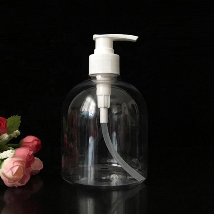 Skin Care Packaging Transparent 500ml Pump Dispenser Clear Plastic Manufacturers Cream Lotion Bottles