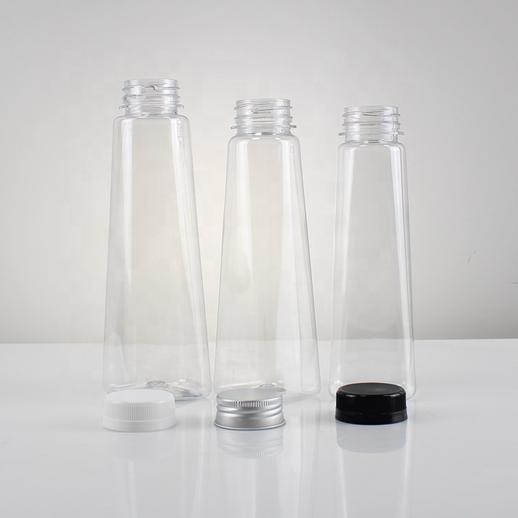High Quality Home Shop Clear PET Plastic 200ml 300ml 450ml Plastic Water Square Bottle