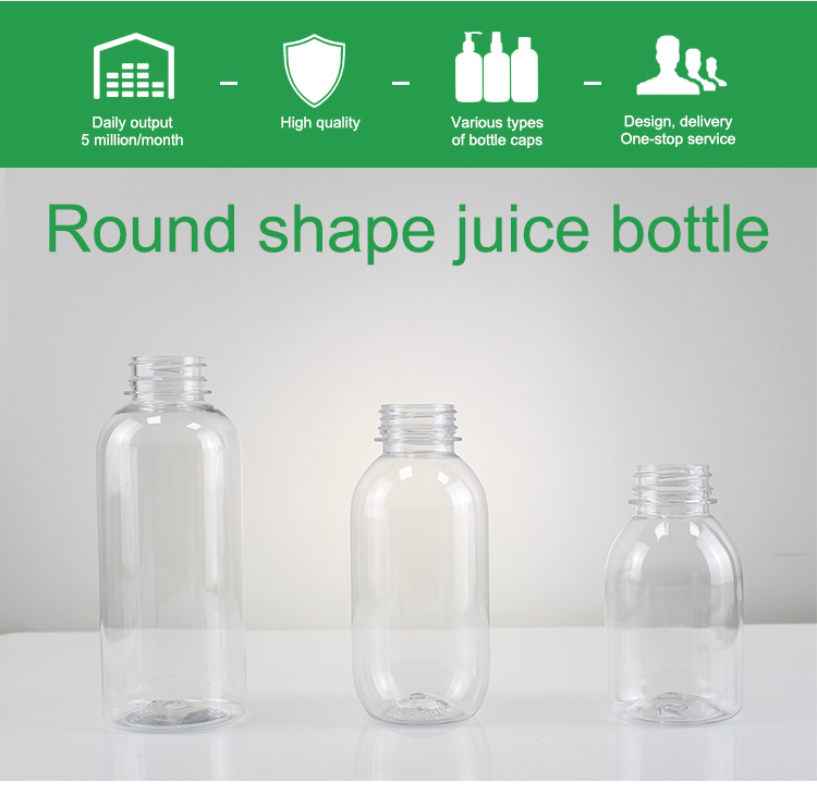 Screw Cap Soft Drink Transparent Round Square Plasticbottles Manufacturers