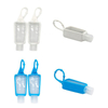 Reusable Transparent Blue Plastic Empty Child Silicone Hand Sanitizer with Bottle