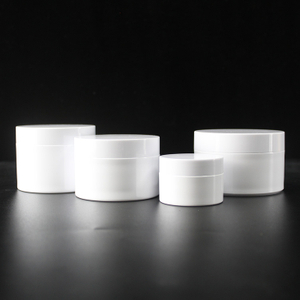 Custom Luxury Empty 100ml 120ml 150ml Matte White Plastic Cosmetic Cream Lotion Container Cream Bottle Jar