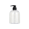 Hot Sale Oem Transparent Round Tall Pump Empty Plastic 500ml Hand Sanitizer Cosmetic Pet Lotion Bottle
