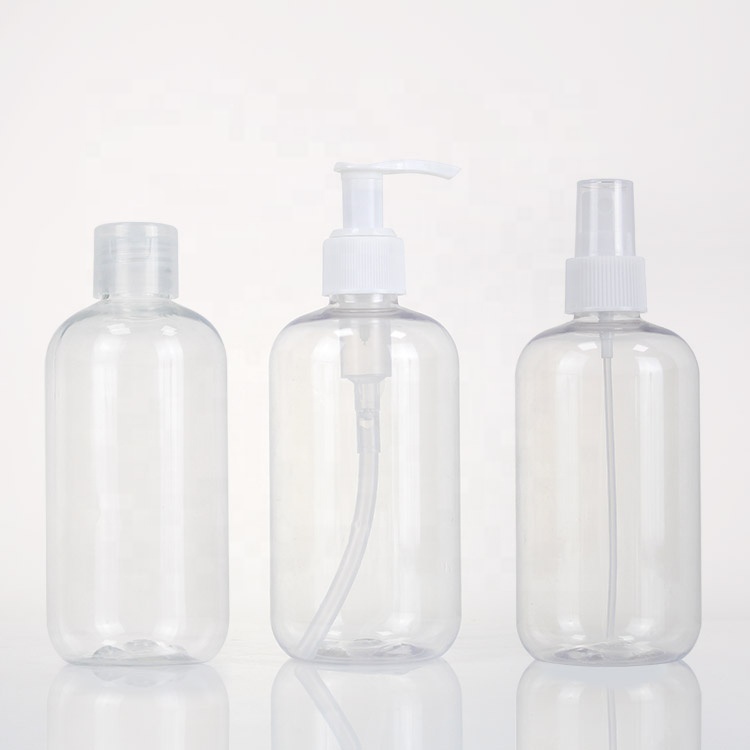 Food Grade Customized Plastic Empty Soft Pet Cosmetic 300ml New Sprayer Cap Hand Sanitizer Bottle