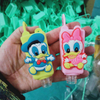 Small Cartoon Silicone Topper Pet Plastic 60ml Empty Bottle Kids for Hand Sanitizer