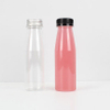 Food Grade Transparent Plastic Pet 200 Ml Custom Logo Black Cap Water Juice Beverage Smoothies Bottles