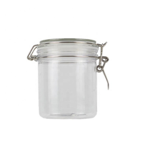 Wholesale Popular Custom Round Food Storage Packaging 550ml Plastic Clear Air Spice Seal Jars