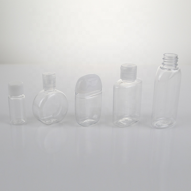 Skin Care Small Mini Clear Plastic Empty Portable PET Travel Only Bottles 30 Ml 20ml 15ml 10ml