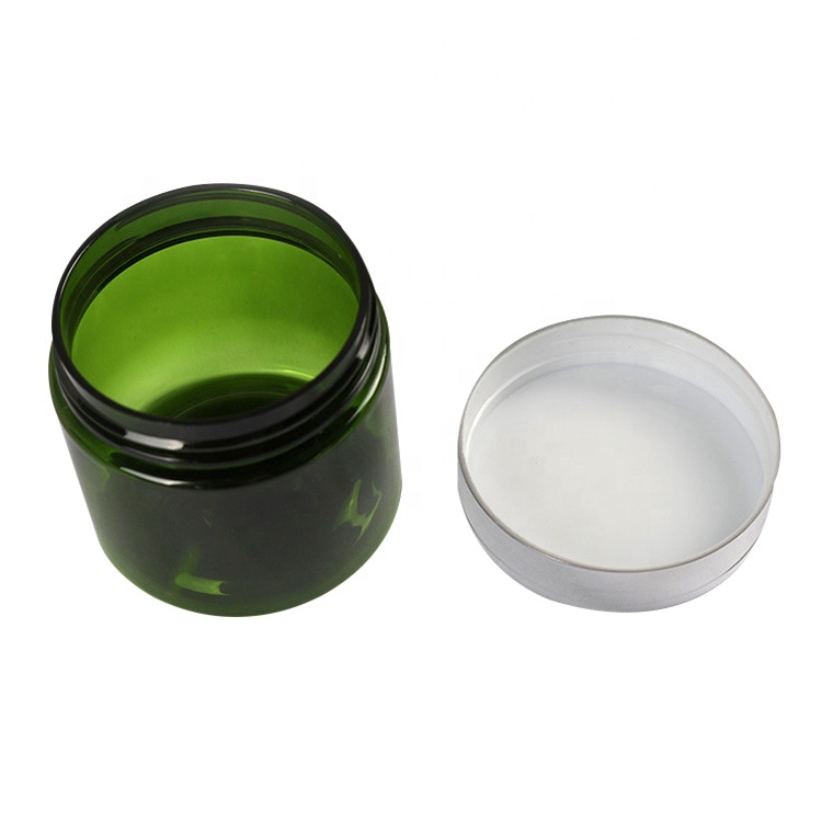 Green Essential Oil Empty Cream Cosmetic Bottles And Jars 30ml with Flip Top Cap
