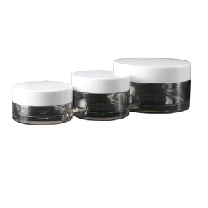 Low Moq Customized Transparent Cosmetic Packaging Face Cream Cosmetic Powder Injection Bottle Jar Packaging