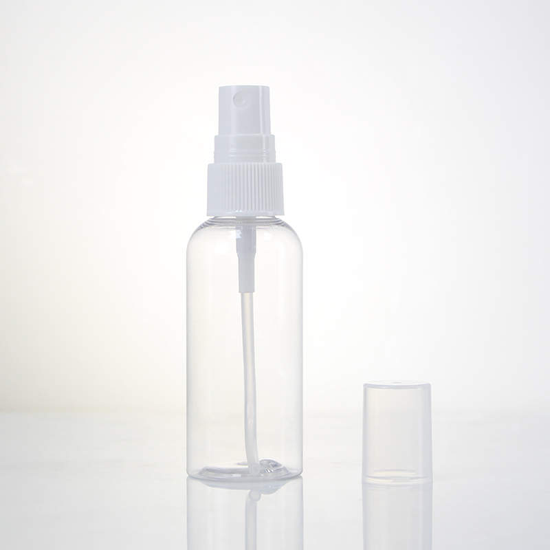 Eco Friendly Custom Reusable Round Clear Empty PET Plastic 100ml Skin Care Cosmetic Mist Spray Bottle