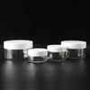 Food Grade White Round 80ml 120ml 100ml PET Plastic Container Clear Cosmetic Jar