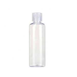 High Quality Custom Flip Cap Simple Clear Round Empty PET Plastic 100 Ml Size Bottles for Hand Sanitizer