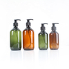 High Quality Custom Empty Home Bathroom Reusable Plastic PET Green 500 Ml Pump Lotion Bottle
