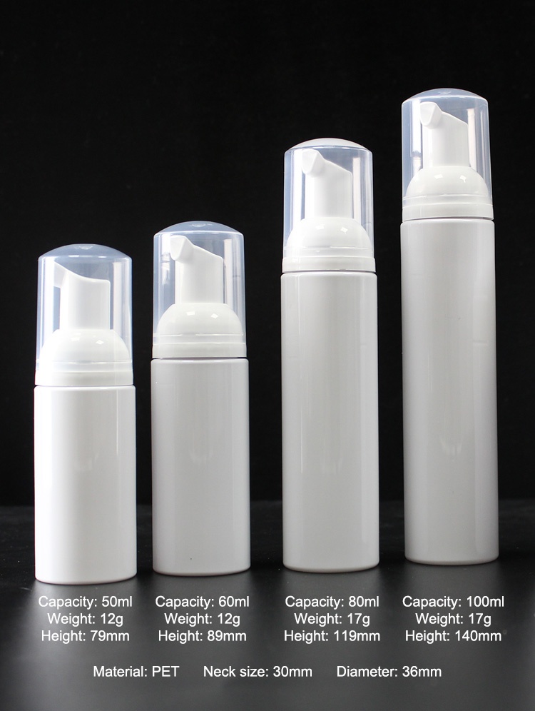 Custom Oem Cheap Small Empty 50ml 60ml 80ml 100 Ml Skincare Body Lotion Cosmetic Packaging Plastic Lotion Bottles