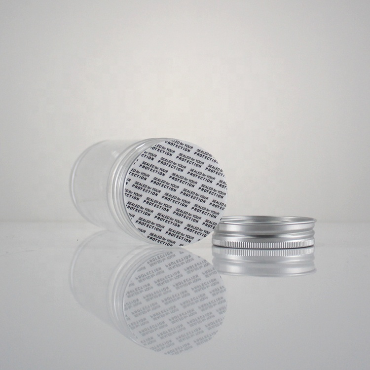 Food Grade PET High Quality Custom Round Containers Airtight Aluminum Lid Bath Salts Plastic Jars