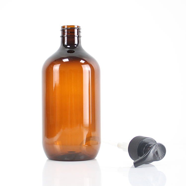 Private Label Custom Logo 500ml Plastic Pet Bottle for Hand Soap Hair Oil Shampoo Body Lotion Shower Gel