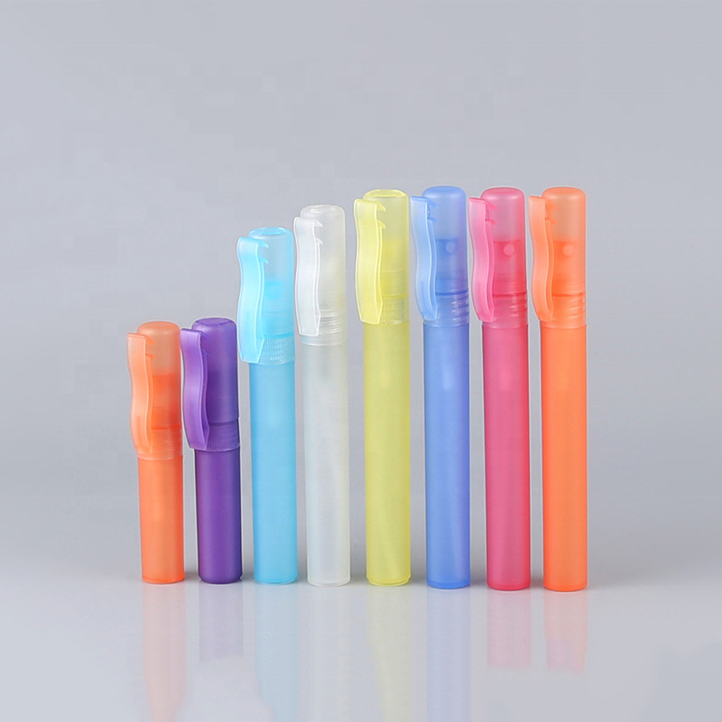 Frosted Pink Refillable Plastic Pen Pump 5ml 10ml 15ml Mini Spray Bottle Perfume