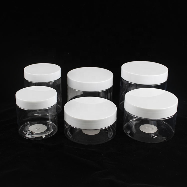 High-end Refillable 8oz Cream White Lid Plastic 200ml Eco Friendly Cosmetic Jars