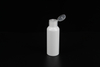 100ml Portable Alcohol Clear Hand Sanitizer Gel Bottle PET Plastic Sanitizer Spray White Bottle with Flip Top