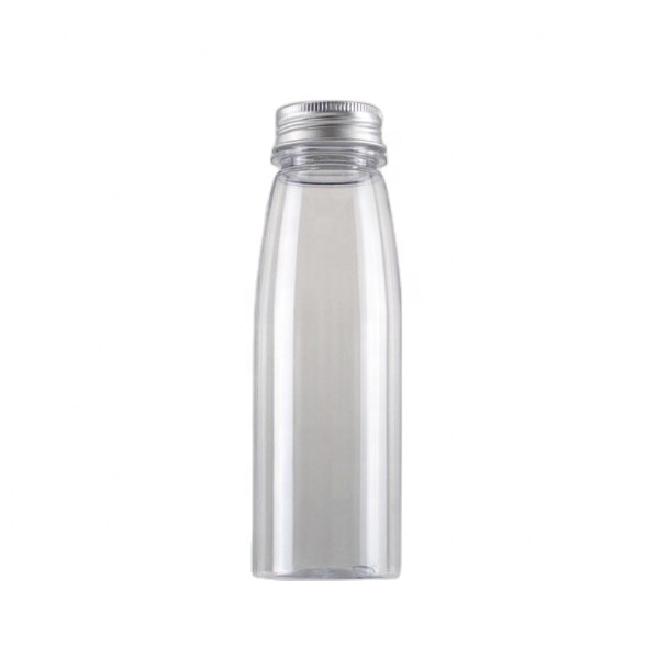 Food Grade Custom Milk Tea Shop Clear Round Disposable 200ml Plastic Packaging Fruit Juice Bottle