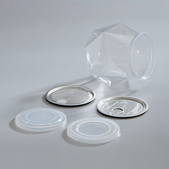 Reusable Food Storage Mini Plastic Season Jar 500ml Mini Bottle Condiment for Grains
