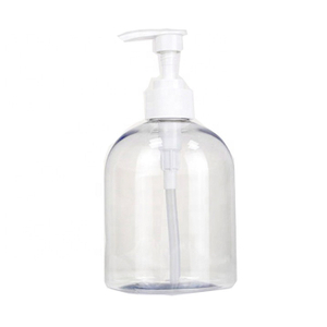 Wholesale Transparent Plastic Clear Cosmetic Pet 500 Ml Bottles with Hand Pump Hand Sanitizer