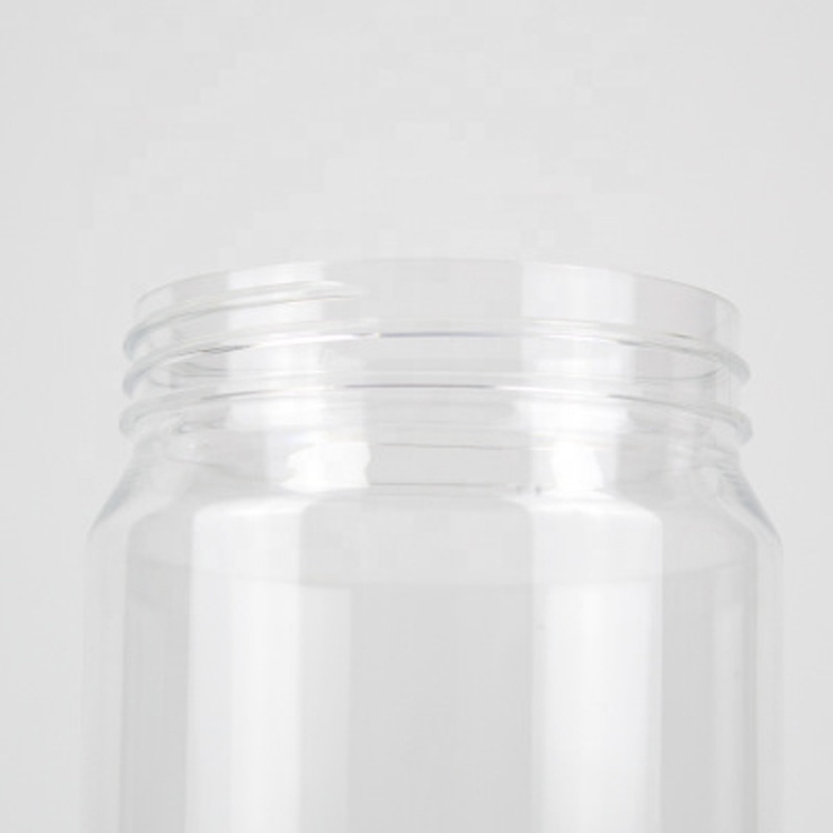 China Wholesale Chid Resiastant Customizable Mini 330ml Round Transparent Food Cookie Plastic Jar
