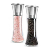 Wholesale 360ml Manual Adjustable Plastic PET Black Red Cap Clear Coffee Pepper Himalayan Salt Grinder Bottle