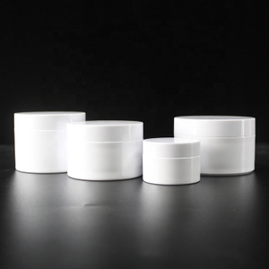 Custom Shop Home Round White 100ml 120ml 150ml Plastic Face Hair Lotion Cream Jars