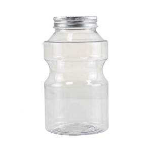 Wholesale Food Grade Empty Clear Screw Cap Reusable Fruit Juice Yogurt 500ml Plastic Bottle