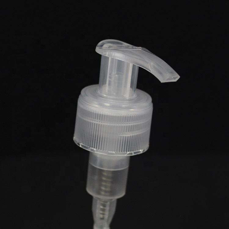 China Hot Sell Plastic Clear 28/410 Cosmetic Hand Sanitizer Shampoo Lotion Bottle Pump Cap