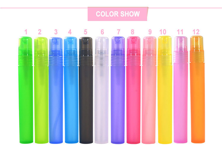 Green Small 20ml Cosmetic Comtainer Pet Preform Pen Perfume Bottle with Spray Head