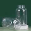 Clear Pet Plastic Lotion Cylinder Empty Private Cosmetics Puff Packaging Bottle